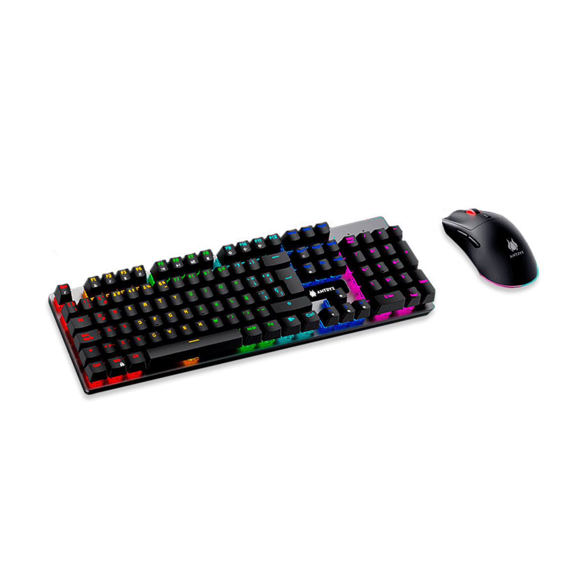 Kit Wireless Antryx GC-4500 Teclado mecanico + Mouse RGB BLACK