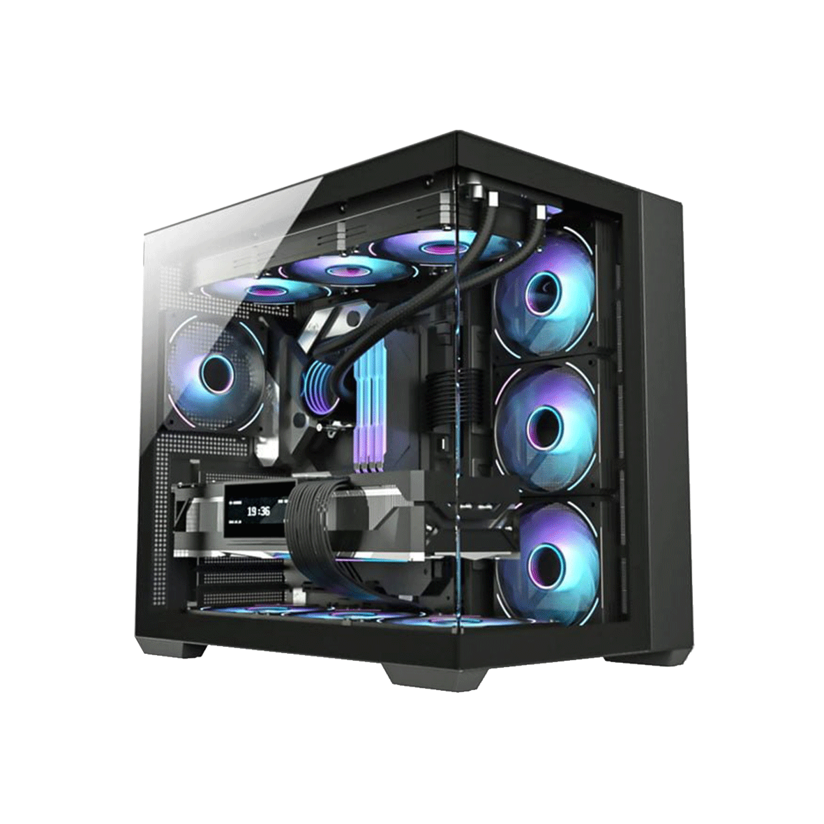 Case Halion Fish Tank C708 6 Fan ARGB
